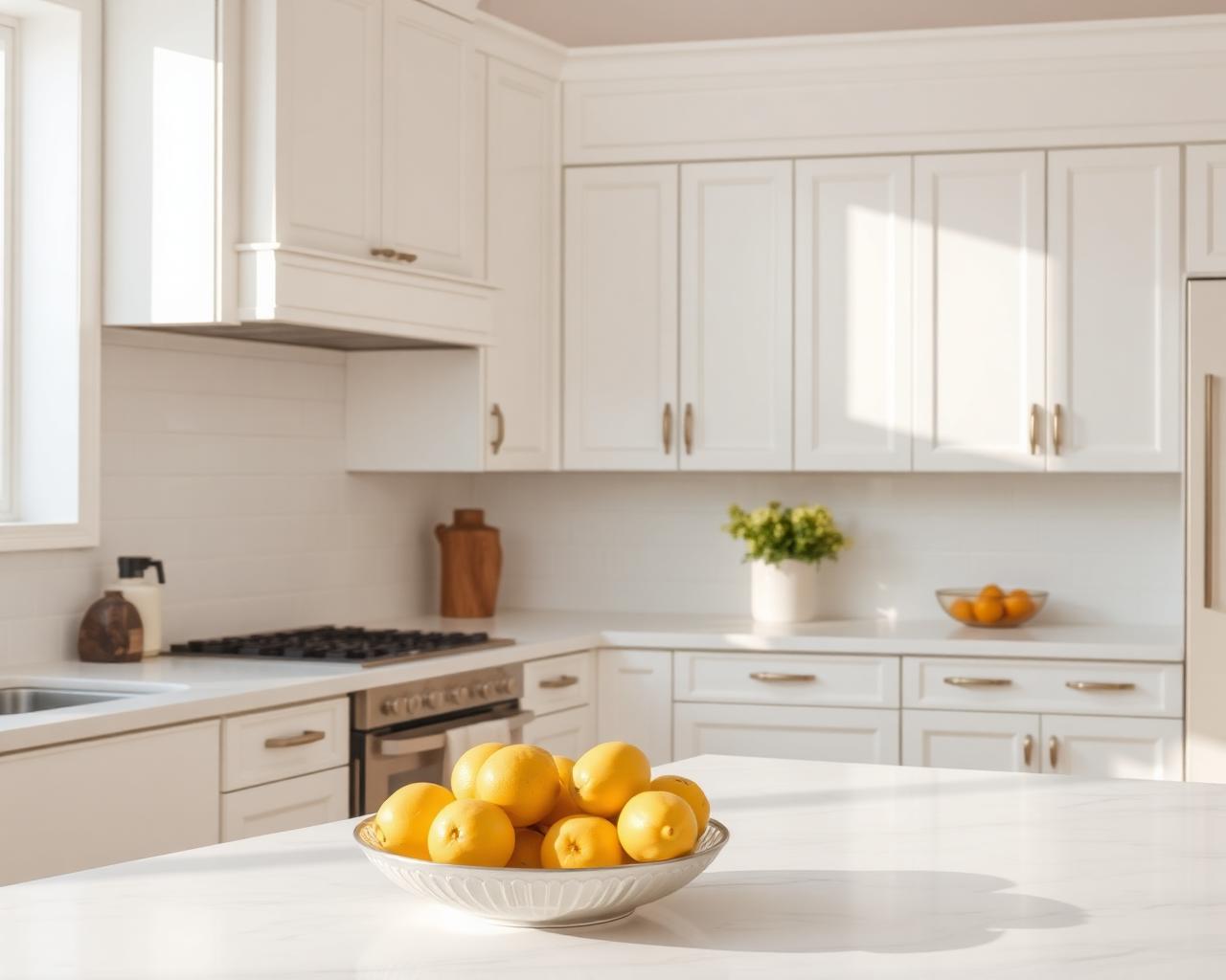 Immaculate kitchen counter