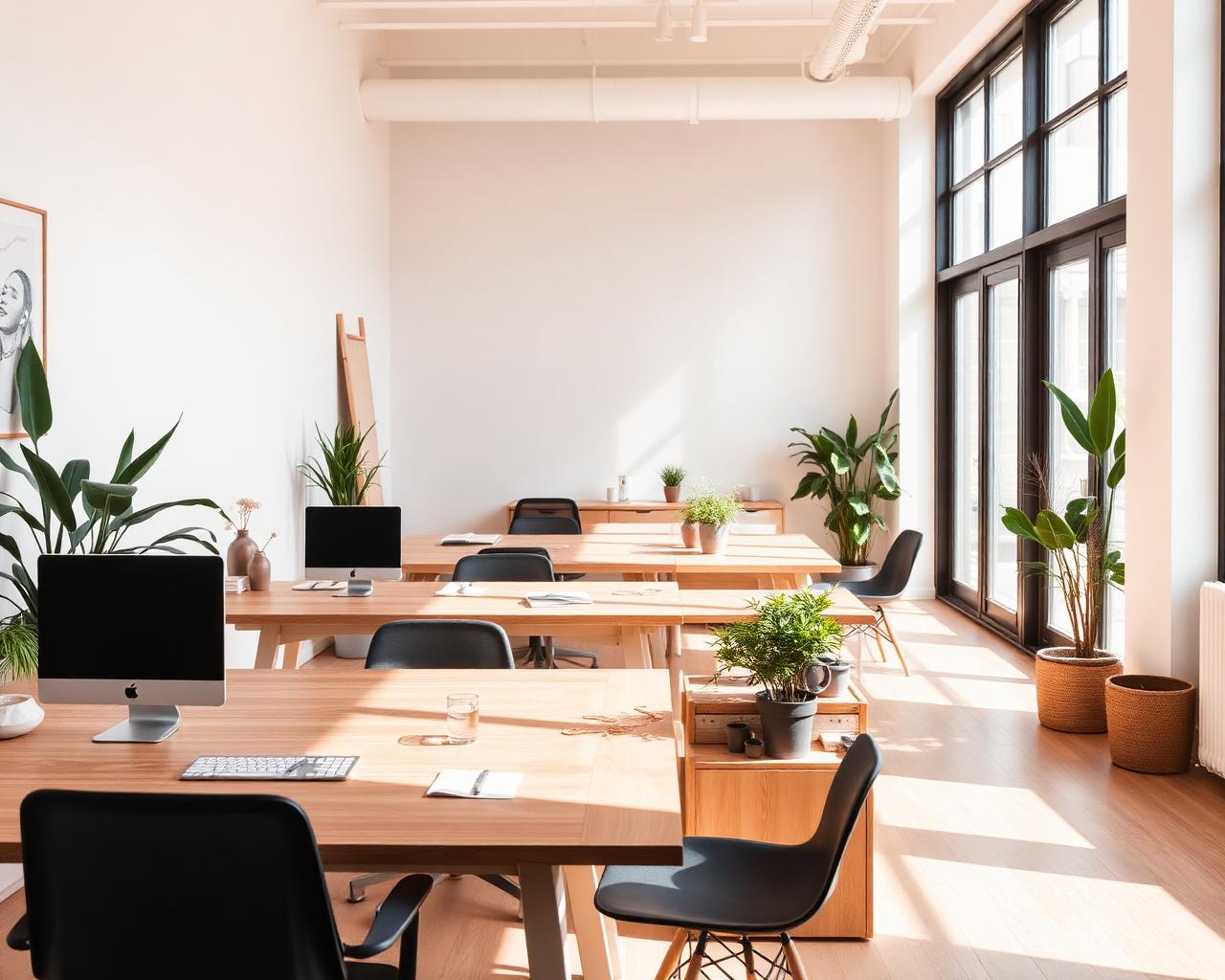 Clean modern office